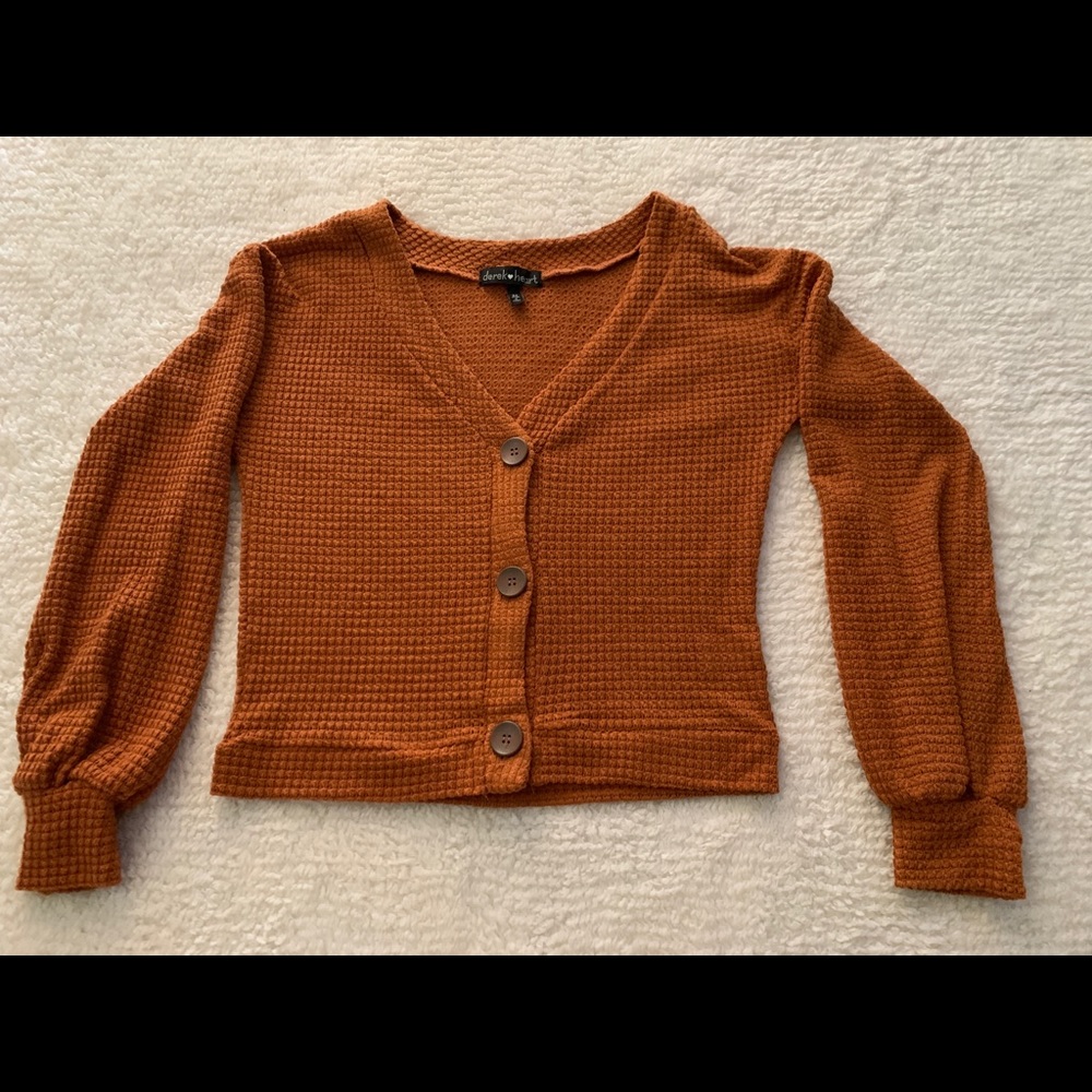 Orange cardigan